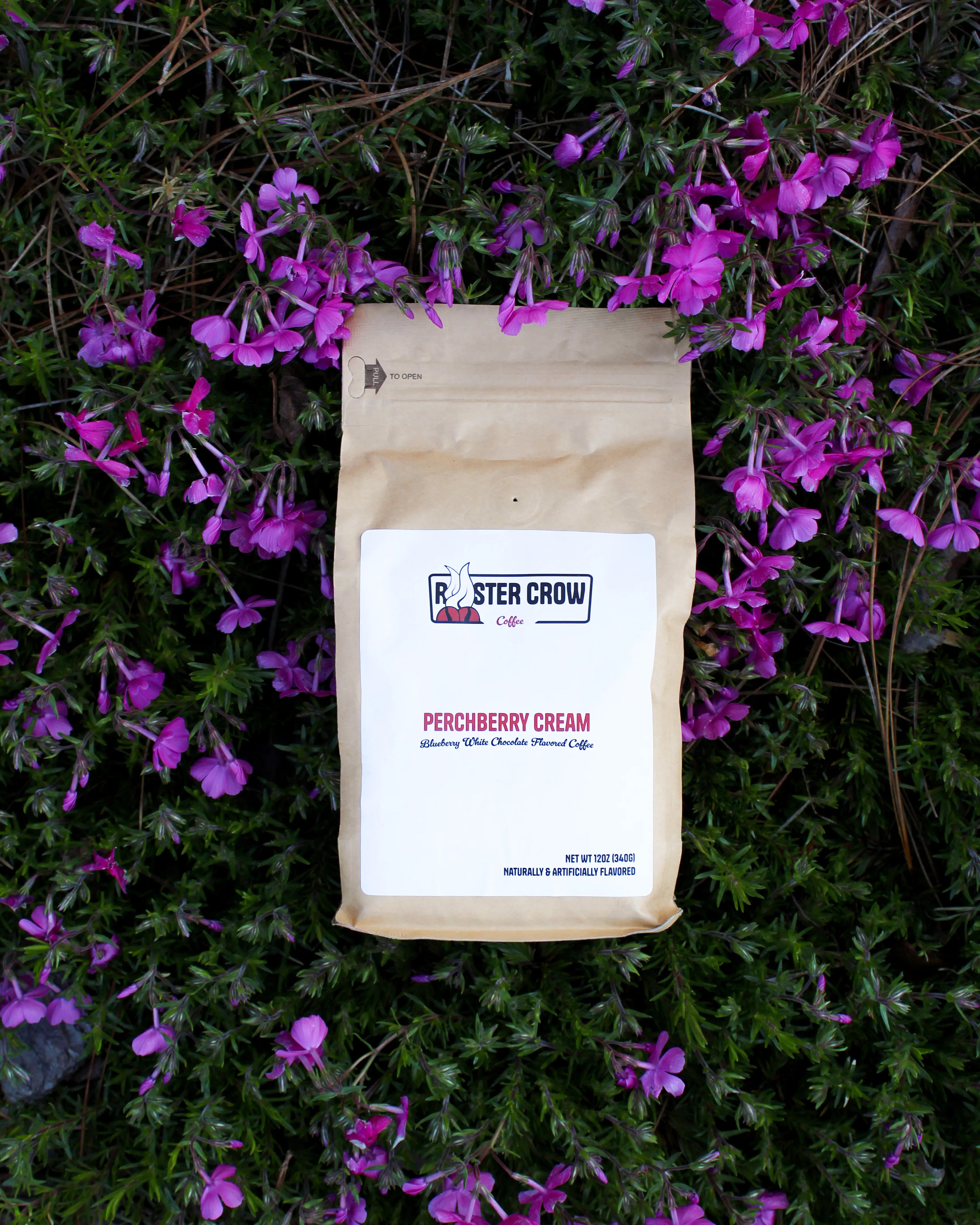 Perchberry Cream. Flavored Small Batch Coffee. Crafted in Atlanta